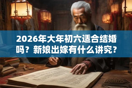 2026年大年初六适合结婚吗？新娘出嫁有什么讲究？