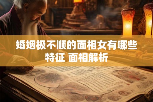 婚姻极不顺的面相女有哪些特征 面相解析