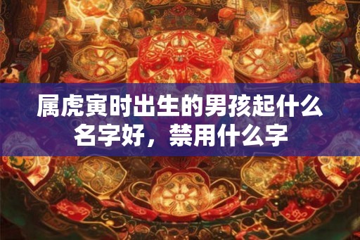 属虎寅时出生的男孩起什么名字好，禁用什么字