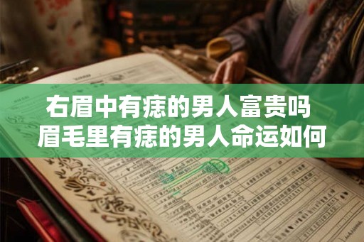 右眉中有痣的男人富贵吗 眉毛里有痣的男人命运如何