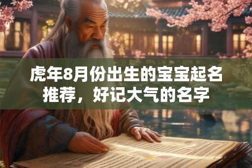 虎年8月份出生的宝宝起名推荐，好记大气的名字