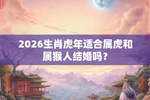 2026生肖虎年适合属虎和属猴人结婚吗？
