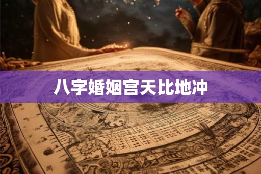 八字婚姻宫天比地冲