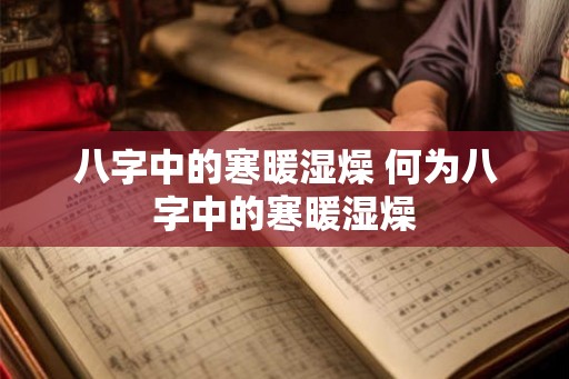 八字中的寒暖湿燥 何为八字中的寒暖湿燥