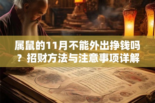 属鼠的11月不能外出挣钱吗？招财方法与注意事项详解