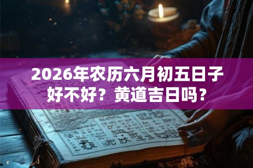 2026年农历六月初五日子好不好？黄道吉日吗？