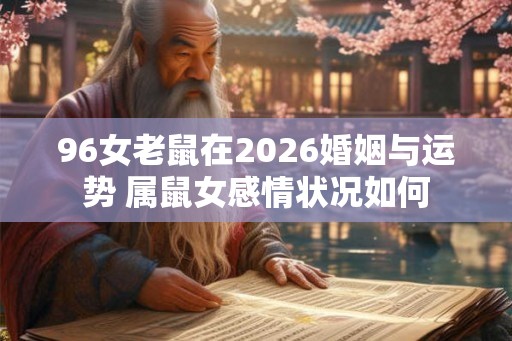 96女老鼠在2026婚姻与运势 属鼠女感情状况如何