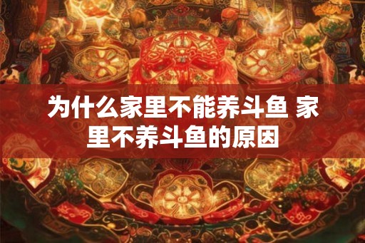 为什么家里不能养斗鱼 家里不养斗鱼的原因