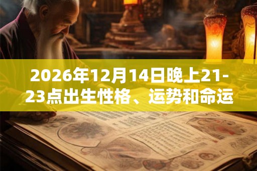 2026年12月14日晚上21-23点出生性格、运势和命运
