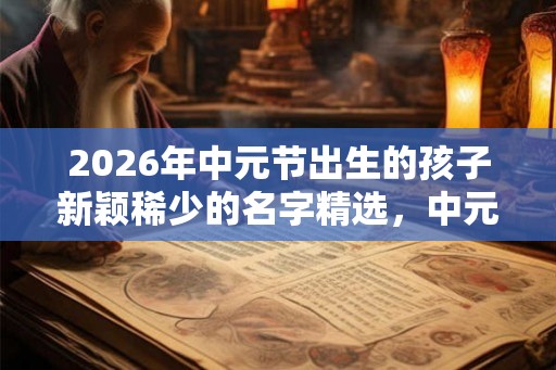 2026年中元节出生的孩子新颖稀少的名字精选,中元节出生是天胎? 2026年中元节出生的孩子新颖稀少的名字精选,中元节出生是天胎?