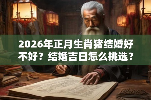2026年正月生肖猪结婚好不好？结婚吉日怎么挑选？