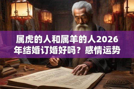 属虎的人和属羊的人2026年结婚订婚好吗？感情运势如何？