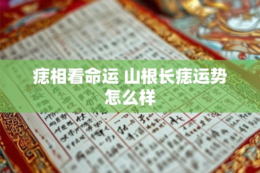 痣相看命运 山根长痣运势怎么样