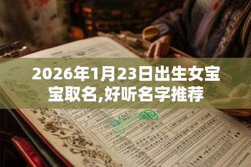 2026年1月23日出生女宝宝取名,好听名字推荐