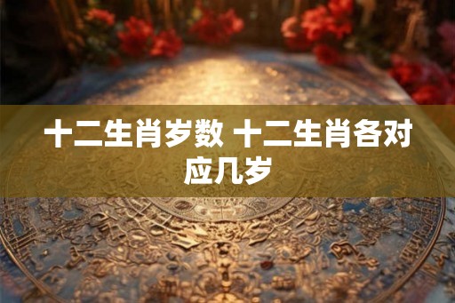 十二生肖岁数 十二生肖各对应几岁
