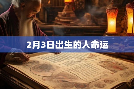 2月3日出生的人命运 2月3日出生的人命运