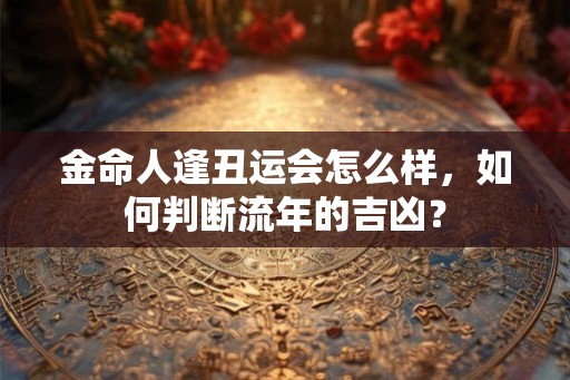 金命人逢丑运会怎么样，如何判断流年的吉凶？