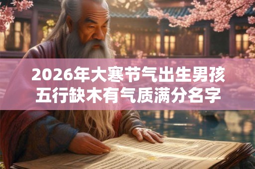 2026年大寒节气出生男孩五行缺木有气质满分名字