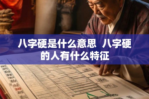 八字硬是什么意思  八字硬的人有什么特征