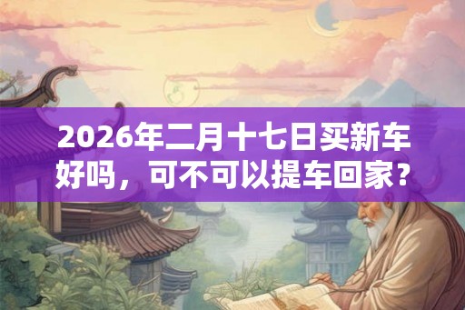 2026年二月十七日买新车好吗，可不可以提车回家？