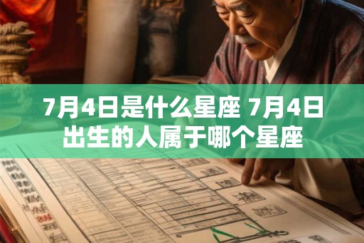7月4日是什么星座 7月4日出生的人属于哪个星座 7月4日是什么星座 7月4日出生的人属于哪个星座