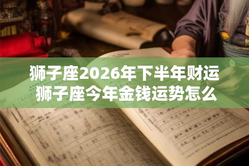 狮子座2026年下半年财运 狮子座今年金钱运势怎么样