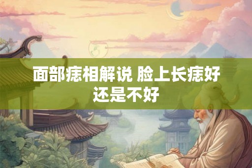 面部痣相解说 脸上长痣好还是不好 面部痣相解说 脸上长痣好还是不好