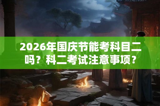 2026年国庆节能考科目二吗?科二考试注意事项? 2026年国庆节能考科目二吗?科二考试注意事项?