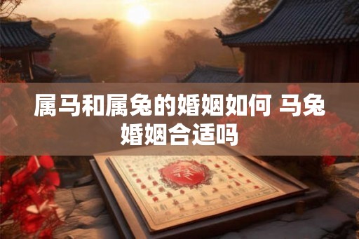 属马和属兔的婚姻如何 马兔婚姻合适吗