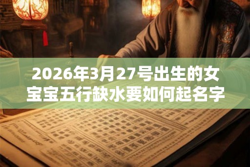 2026年3月27号出生的女宝宝五行缺水要如何起名字