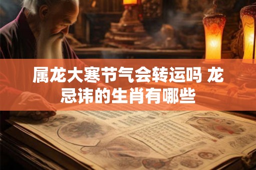 属龙大寒节气会转运吗 龙忌讳的生肖有哪些 属龙大寒节气会转运吗 龙忌讳的生肖有哪些
