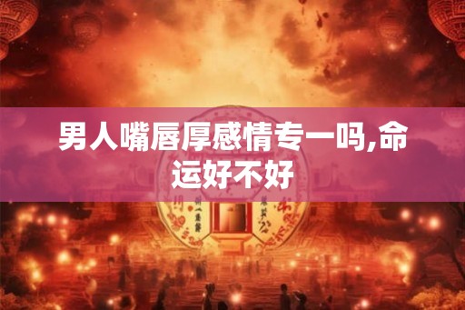 男人嘴唇厚感情专一吗,命运好不好