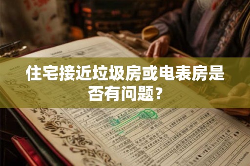 住宅接近垃圾房或电表房是否有问题？