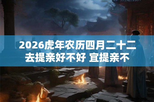 2026虎年农历四月二十二去提亲好不好 宜提亲不