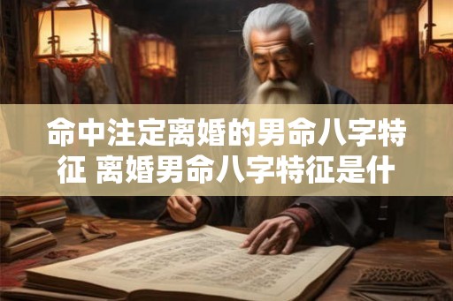 命中注定离婚的男命八字特征 离婚男命八字特征是什么 命中注定离婚的男命八字特征 离婚男命八字特征是什么
