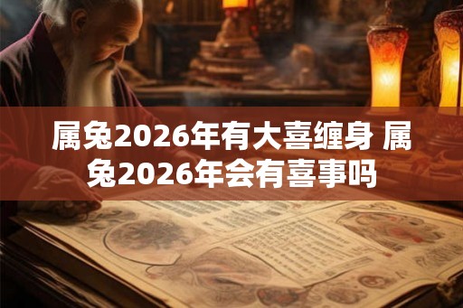 属兔2026年有大喜缠身 属兔2026年会有喜事吗