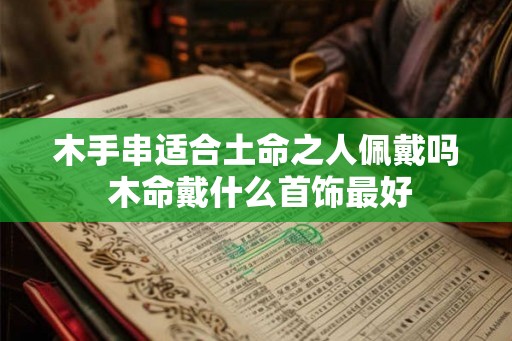 木手串适合土命之人佩戴吗 木命戴什么首饰最好