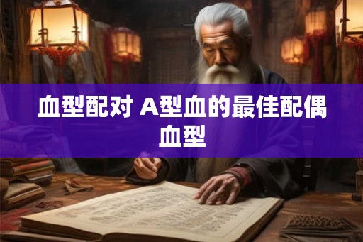 血型配对 A型血的最佳配偶血型