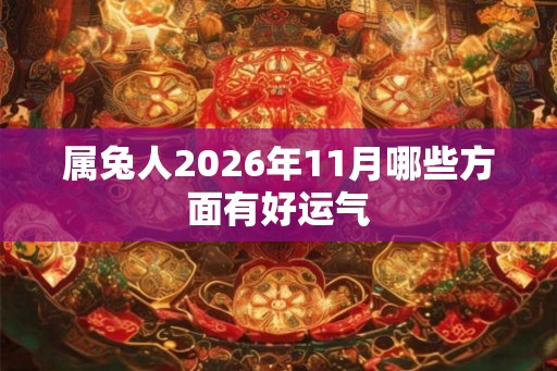 属兔人2026年11月哪些方面有好运气 属兔人2026年11月哪些方面有好运气