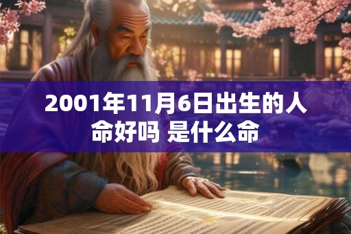 2001年11月6日出生的人命好吗 是什么命
