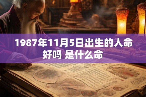 1987年11月5日出生的人命好吗 是什么命