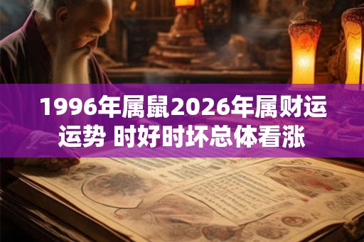 1996年属鼠2026年属财运运势 时好时坏总体看涨