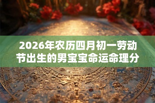 2026年农历四月初一劳动节出生的男宝宝命运命理分析