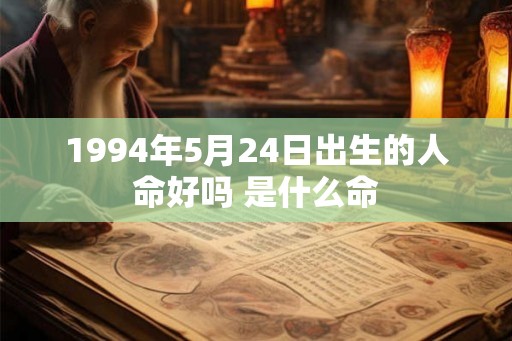 1994年5月24日出生的人命好吗 是什么命