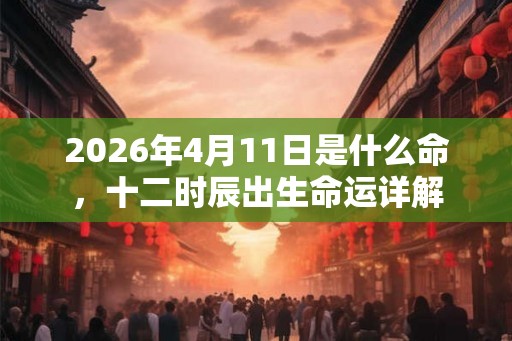 2026年4月11日是什么命，十二时辰出生命运详解