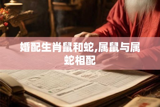 婚配生肖鼠和蛇,属鼠与属蛇相配