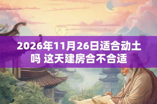 2026年11月26日适合动土吗 这天建房合不合适