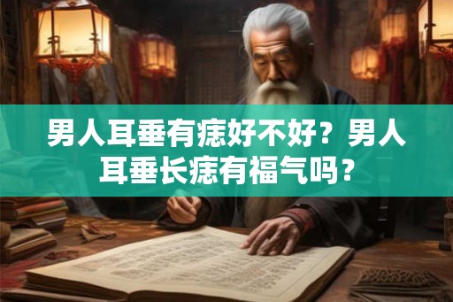 男人耳垂有痣好不好？男人耳垂长痣有福气吗？