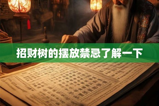 招财树的摆放禁忌了解一下