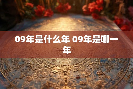 09年是什么年 09年是哪一年